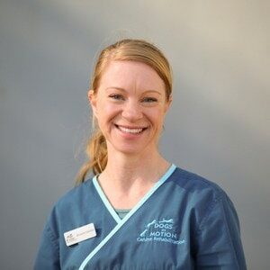 Canine Hydrotherapist and Canine Remedial Massage Therapist Minnesha of Dogs in Motion Canine Rehabilitation clinic Melbourne